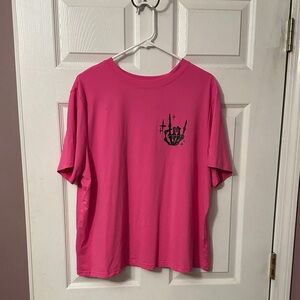 SHEIN Pink Short Sleeve Tee